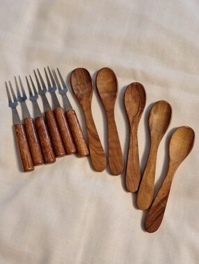 Serving Fork Set & Wooden Spoons